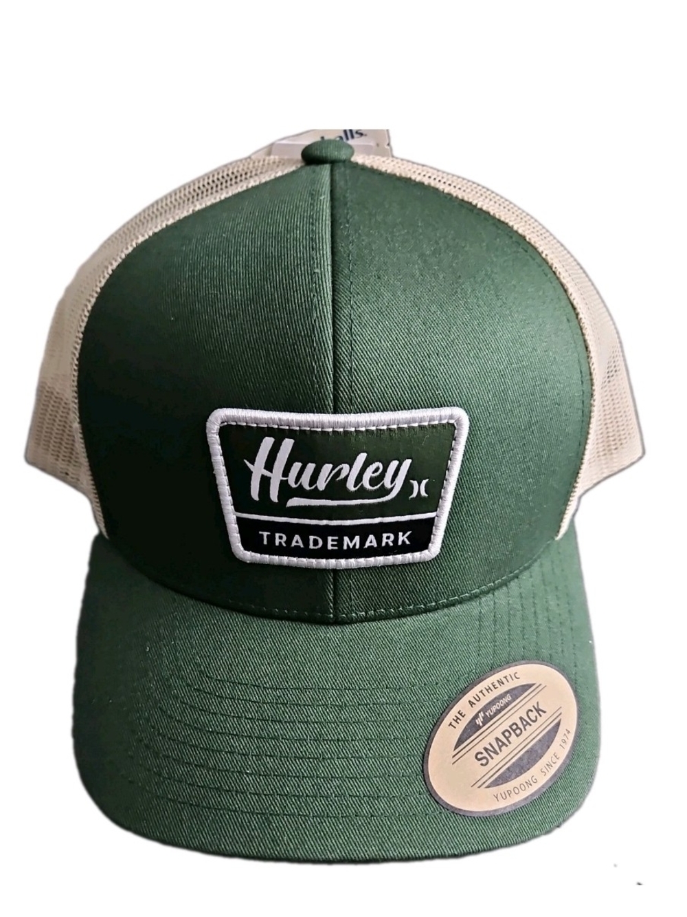 Hurley Men's mixed color Mesh Trucker Cap with green Brim